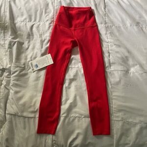 Red Lululemon Leggings